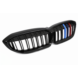 BMW G20/G21 2019-2022 - Predná maska ​​čierna lesklá s trikolórou
