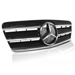 MERCEDES CLK W208 96-02 CL STYLE BLACK CHROME - predná maska