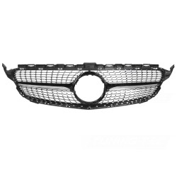 Mercedes triedy C C205/A205 2015-2018 - Predná maska ​​DIAMOND čierna s chrómom