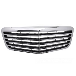 Mercedes triedy E W211/S211 2006-2009 - Predná maska ​​čierna s chromem