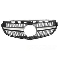 Mercedes triedy E W212/S212 2013-2016 - Predná maska ​​čierna so strieborným