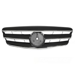 Mercedes triedy S W221 2005-2009 - Predná maska ​​čierna s chrómom