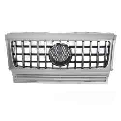 Mercedes triedy G W463 1990-2012 - Predná maska ​​strieborná s chrómom W464 LOOK