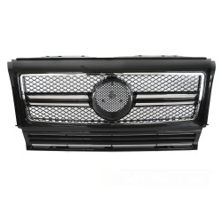 Mercedes triedy G W463 1990-2012 - Predná maska ​​čierna s chrómom SPORT STYL
