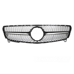 Mercedes W176 2015-2018 - Predná maska ​​DIAMOND STYL čierna s chrómom