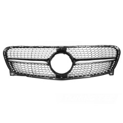 Mercedes GLA X156 2013-2016 - Predná maska ​​DIAMOND STYLE čierna lesklá s chrómom