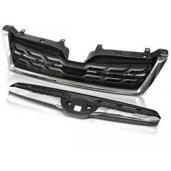 SUBARU FORESTER IV 13-18 CHROME BLACK LCI STYL - predná maska