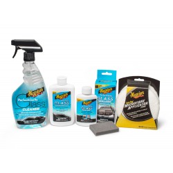 Meguiar's Perfect Clarity Glass Care Kit - sada na kompletnú starostlivosť, leštenie a ochranu sklen