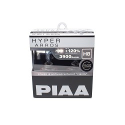 Autožiarovky PIAA Hyper Arros 3900K H8 - o 120 % vyššia svietivosť, zvýšený jas