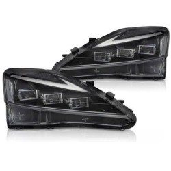 LEXUS IS 06-13 - predné FULL LED svetlá ČIERNA