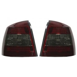 Zadné číre lampy Opel Astra G 3 / 5dv LED Červeno / Čierne