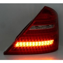 MERCEDES S W221 - Zadné svetlá Ledkové - Červené
