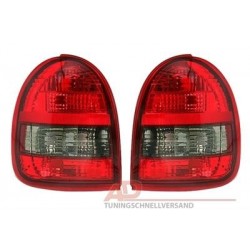 Opel Corsa B - Zadné svetlá červeno dymové Krystal
