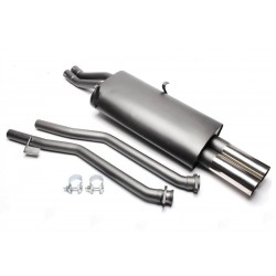 TA Technix športový výfuk - BMW 3 E30 320i / 325i okrem M-Technic, 2x 76 mm rovná nerezová koncovka bez uzáverom