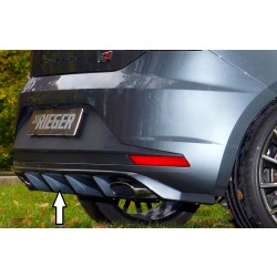 Rieger vložka zadného nárazníka pre Seat Leon Cupra 5F 3-dver. (sc), 5-dver. pred faceliftom, plast ABS bez povrchovej úpravy