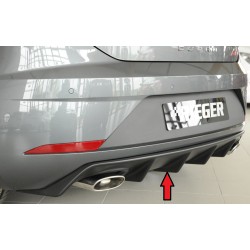 Rieger vložka zadného nárazníka pre Seat Leon Cupra 5F 3-dver. (sc), 5-dver. po faceliftu, plast ABS bez povrchovej úpravy