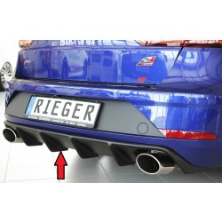 Rieger vložka zadného nárazníka pre Seat Leon Cupra 5F 5-dver. (ST/Combi) po faceliftu, plast ABS bez povrchovej úpravy