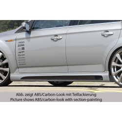 Rieger bočný prah SG-Design mont. strana ľavá pro Ford Mondeo BA7 combi, fastback, sedan vr. faceliftu, r.v. 03/07-09/10, 10/10-09/14, plast ABS bez povrchovej úpravy, s prelisom a výrezom