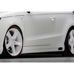 Rieger bočný prah mont. strana pravá pro Audi A1 8X 3-dver., 5-dver. (sportback) vr. faceliftu, r.v. 02/15-, 08/10-12/14, plast ABS bez povrchovej úpravy, s prelisom a výrezom