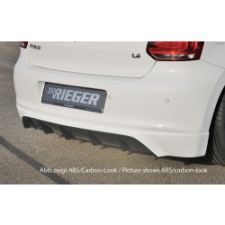 Rieger spojler pod zadný nárazník pre Volkswagen Polo 6 6R 3-dver., 5-dver. pred faceliftom r.v. 04/09-01/14, plast ABS bez povrchovej úpravy, pre orig. koncovku vliavo