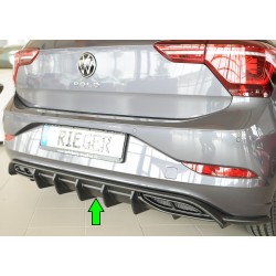Rieger vložka zadného nárazníka pre Volkswagen Polo AW 5-dver., plast ABS bez povrchovej úpravy, R-Line, r.v. 06/2021-