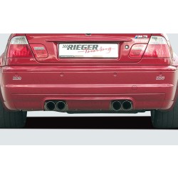Rieger vložka zadného nárazníka CS-Look pro BMW rad 3 E46 M3 kabriolet, kupé, plast ABS bez povrchovej úpravy
