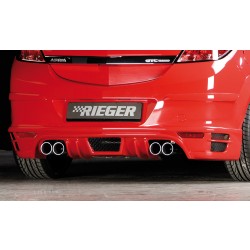 Rieger spojler pod zadný nárazník pre Opel Astra H GTC 3-dver., plast ABS bez povrchovej úpravy, pre vozidlá s dvojitými koncovkami na oboch stranách