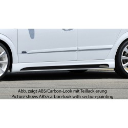 Rieger bočný prah mont. strana pravá pro Opel Astra H 5-dver., hatchback, notchback, r.v. 03/04-, plast ABS bez povrchovej úpravy, s prelisom a výrezom