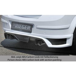 Rieger spojler pod zadný nárazník pre Opel Astra H 5-dver., hatchback, notchback r.v. 03/04-, plast ABS bez povrchovej úpravy, pre vozidlá s dvojitými koncovkami na oboch stranách