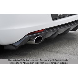 Rieger vložka zadného nárazníka pre Opel Astra J 5-dver., hatchback pred faceliftom, plast ABS bez povrchovej úpravy, pre orig. koncovku vliavo