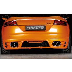 Rieger spojler pod zadný nárazník pre Audi TT 8J kupé, roadster pred faceliftom r.v. 09/06-06/10, plast ABS bez povrchovej úpravy, pre vozidlá s dvojitými koncovkami na oboch stranách