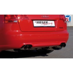 Rieger vložka zadného nárazníka pre Audi A4 8E avant, sedan po faceliftu, plast ABS bez povrchovej úpravy