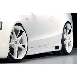 Rieger bočný prah mont. strana ľavá pro Audi A5 B8, B81 kabriolet, kupé vr. faceliftu, r.v. 06/07-07/11, 10/11-06/16, plast ABS bez povrchovej úpravy, s prelisom a výrezom