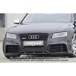 Rieger kompletný predný nárazník pro Audi A5 B8, B81 kabriolet, kupé, Sportback pred faceliftom, plast ABS bez povrchovej úpravy, pro vozy s ostrekovačmi svetlometov