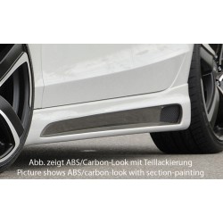 Rieger bočný prah mont. strana pravá pro Audi A4 B8, B81 avant, sedan, r.v. 11/07-, plast ABS bez povrchovej úpravy, s prelisom a výrezom