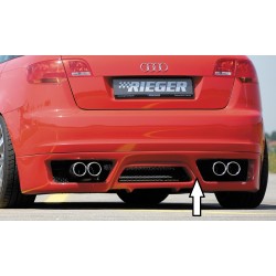 Rieger spojler pod zadný nárazník pre Audi A3 8P 5-dver., Sportback pred faceliftom r.v. 06/05-06/08, plast ABS bez povrchovej úpravy