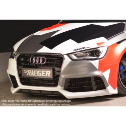 Rieger kompletný predný nárazník pro Audi A3 8V 3-dver. (hatchback 8V1), 5-dver. (sportback 8VA) pred faceliftom, plast ABS bez povrchovej úpravy, pro vozy bez ostřikovačů světlometů a bez PDC