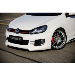 Rieger spojler pod predný nárazník pre Volkswagen Golf 6 GTD, GTI 3-dver., 5-dver., kabriolet, plast ABS bez povrchovej úpravy, bez rebrovania