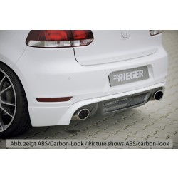 Rieger spojler pod zadný nárazník pre Volkswagen Golf 6 GTD, GTI 3-dver., 5-dver., kabriolet, plast ABS bez povrchovej úpravy