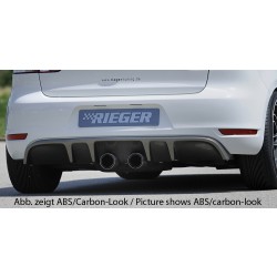 Rieger vložka zadného nárazníka s dvojitými žebry pro Volkswagen Golf 6 vr. GTD, GTI 3-dver., 5-dver., kabriolet, plast ABS bez povrchovej úpravy
