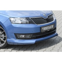 Rieger spojler pod predný nárazník pre Škoda Rapid NH notchback, spaceback vr. faceliftu, r.v. 05/17-, 07/12-04/17, plast ABS bez povrchovej úpravy