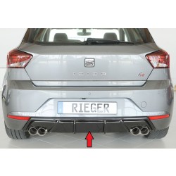 Rieger vložka zadného nárazníka pre Seat Ibiza FR KJ 5-dver., plast ABS lakovaný do čiernej lesklej farby