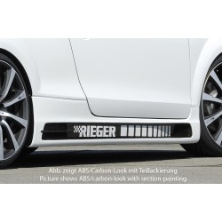 Rieger bočný prah mont. strana pravá pro Audi TT 8J kupé, roadster, r.v. 09/06-, plast ABS s povrchovou úpravou Carbon-Look