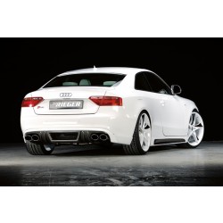 Rieger spojler pod zadný nárazník pre Audi A4 B8, B81 sedan r.v. 11/07-, plast ABS s povrchovou úpravou Carbon-Look