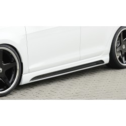 Rieger bočný prah mont. strana pravá pro Seat Leon 5F 3-dver. (sc), r.v. 10/12-, plast ABS s povrchovou úpravou Carbon-Look, s prelisom a výrezom