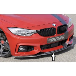 Rieger lipa pod predný nárazník pro BMW rad 4 F32, F33, F36 coupe (3-dver.), gran coupe (5-dver.), kabriolet vr. faceliftu, 03/13-06/15, 05/14-06/15, 07/15-, 11/12-06/15, plast ABS s povrchovou úpravou Carbon-Look