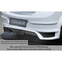 Rieger spojler pod zadný nárazník pre Opel Astra H 5-dver., hatchback, notchback r.v. 03/04-, plast ABS s povrchovou úpravou Carbon-Look, pro koncovku vlevo