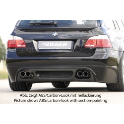 Rieger spojler pod zadný nárazník pre BMW rad 5 E61 touring vr. faceliftu r.v. -08, 08-, plast ABS s povrchovou úpravou Carbon-Look