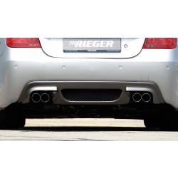 Rieger vložka zadného nárazníka pre BMW rad 5 E60, E61 sedan, touring vr. faceliftu, plast ABS s povrchovou úpravou Carbon-Look