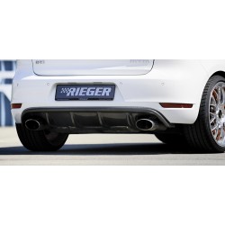 Rieger vložka zadného nárazníka pre Volkswagen Golf 6 GTD, GTI 3-dver., 5-dver., kabriolet, plast ABS s povrchovou úpravou Carbon-Look